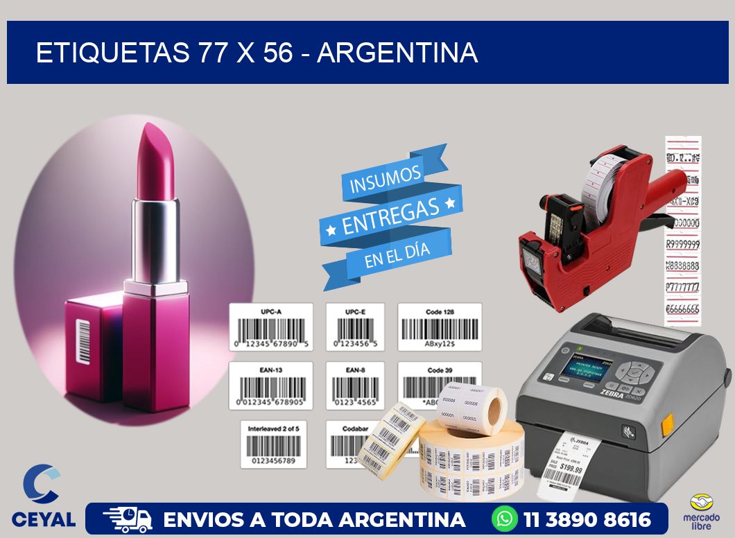 ETIQUETAS 77 x 56 - ARGENTINA