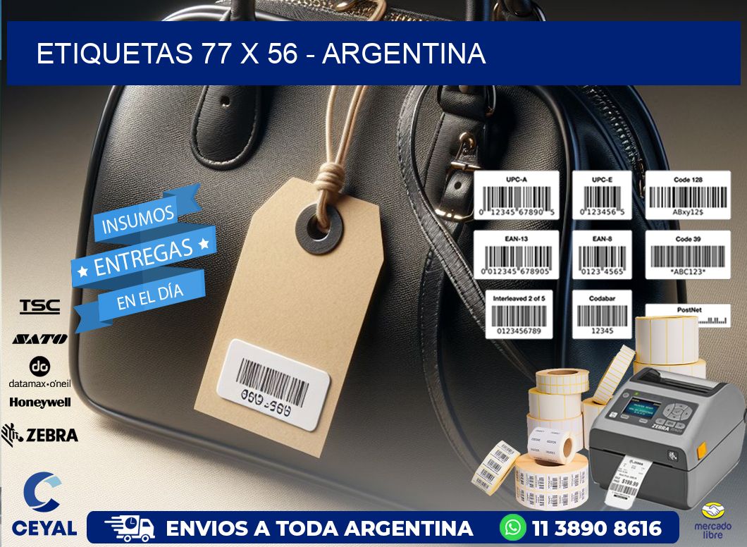 ETIQUETAS 77 x 56 - ARGENTINA