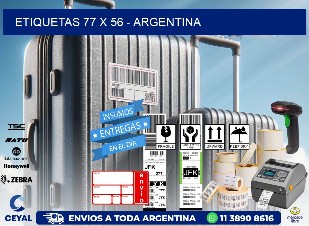 ETIQUETAS 77 x 56 - ARGENTINA