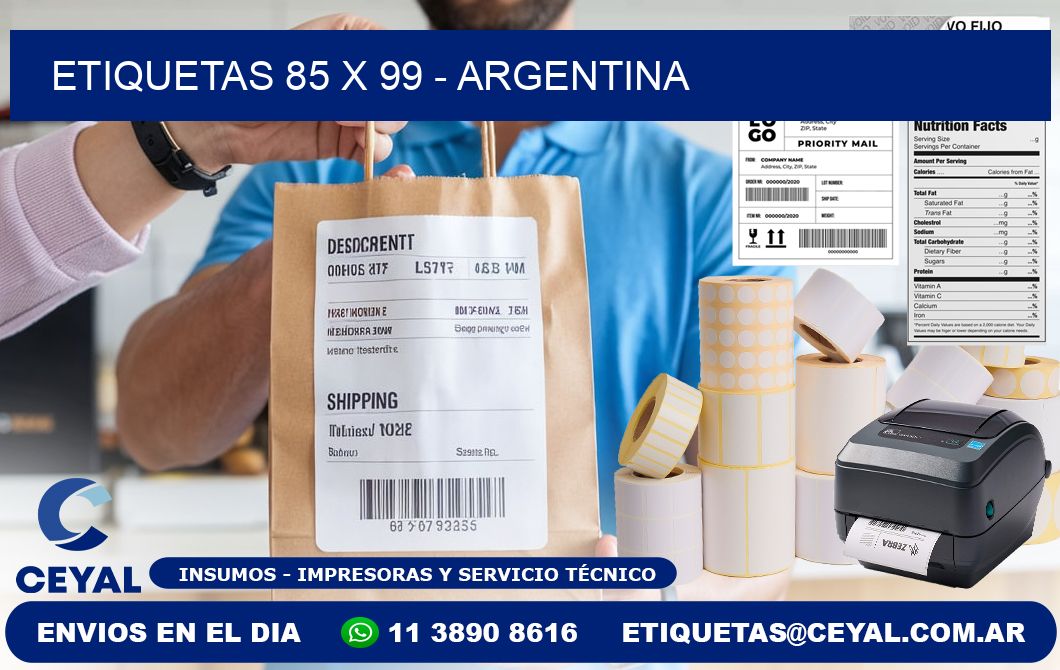 ETIQUETAS 85 x 99 - ARGENTINA