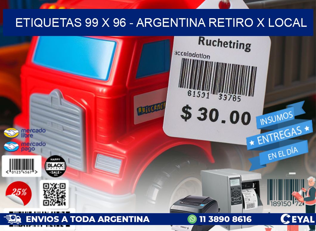 ETIQUETAS 99 x 96 - ARGENTINA RETIRO X LOCAL