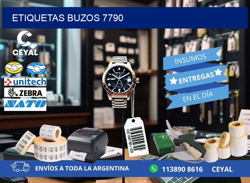 ETIQUETAS BUZOS 7790