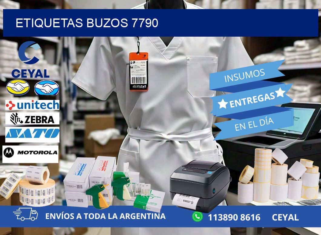 ETIQUETAS BUZOS 7790