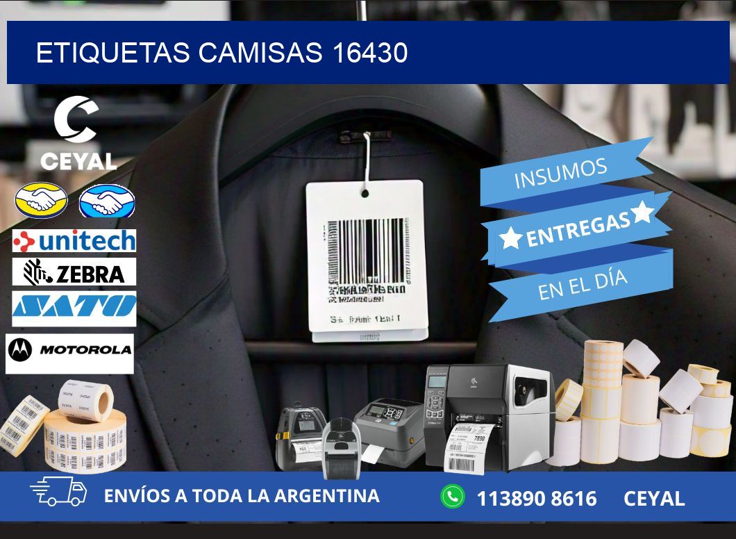 ETIQUETAS CAMISAS 16430