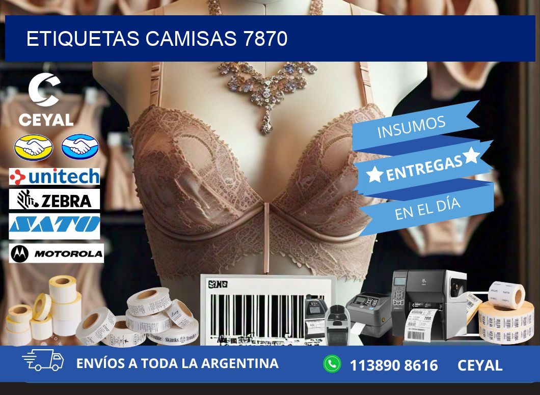 ETIQUETAS CAMISAS 7870