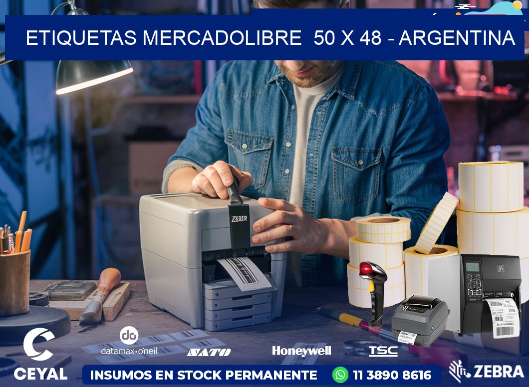 ETIQUETAS MERCADOLIBRE  50 x 48 - ARGENTINA