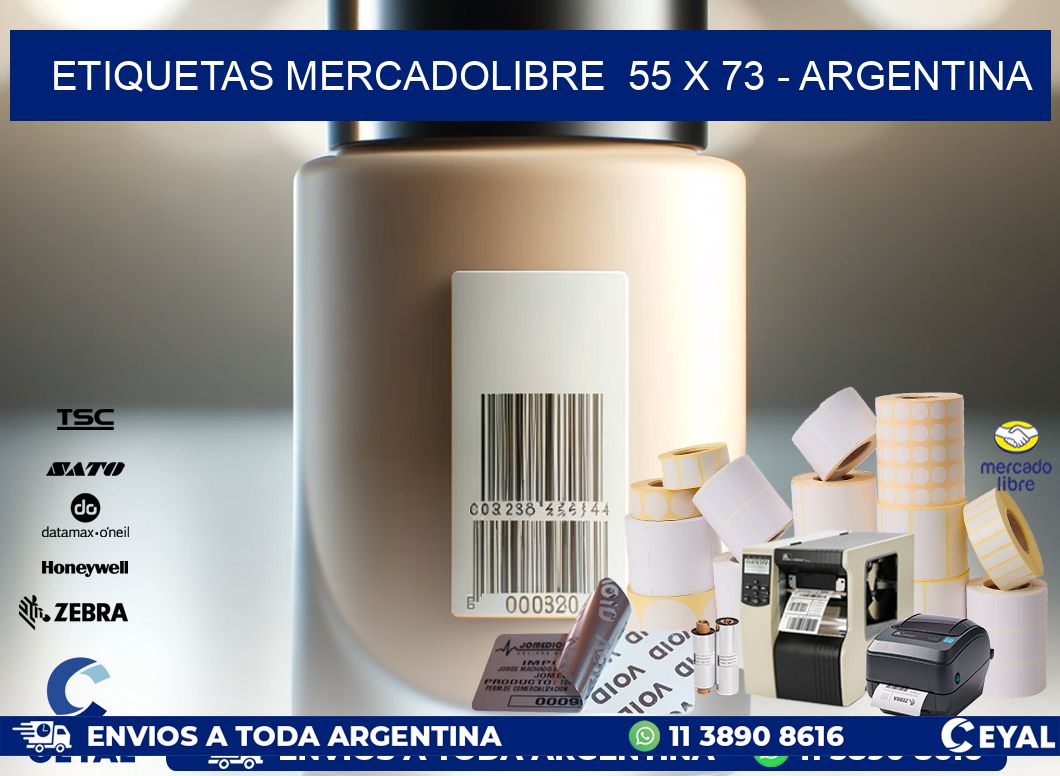 ETIQUETAS MERCADOLIBRE  55 x 73 – ARGENTINA