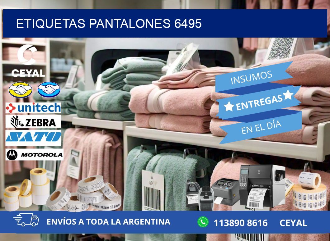 ETIQUETAS PANTALONES 6495