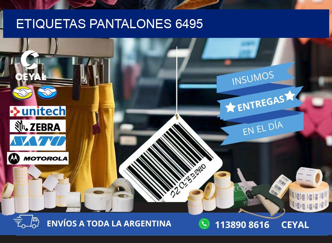 ETIQUETAS PANTALONES 6495