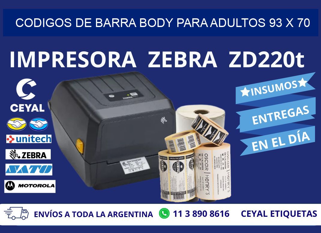 CODIGOS DE BARRA BODY PARA ADULTOS 93 x 70