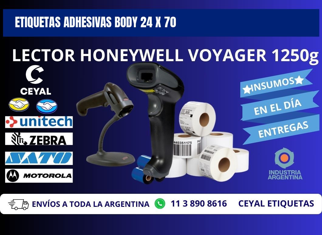 ETIQUETAS ADHESIVAS BODY 24 x 70