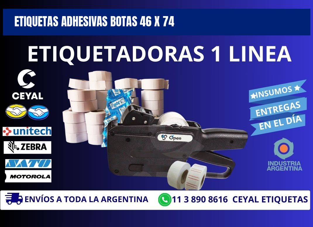 ETIQUETAS ADHESIVAS BOTAS 46 x 74