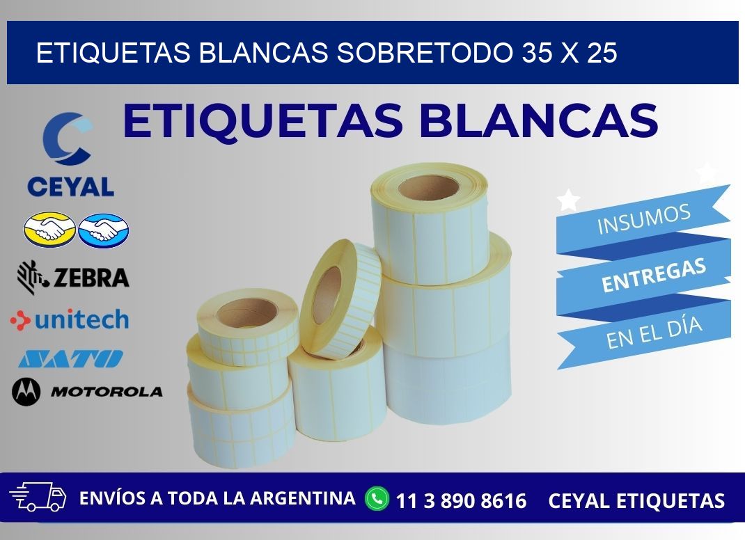 ETIQUETAS BLANCAS SOBRETODO 35 x 25