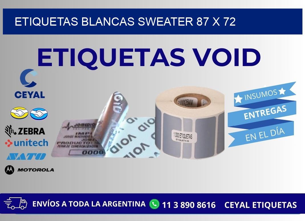 ETIQUETAS BLANCAS SWEATER 87 x 72