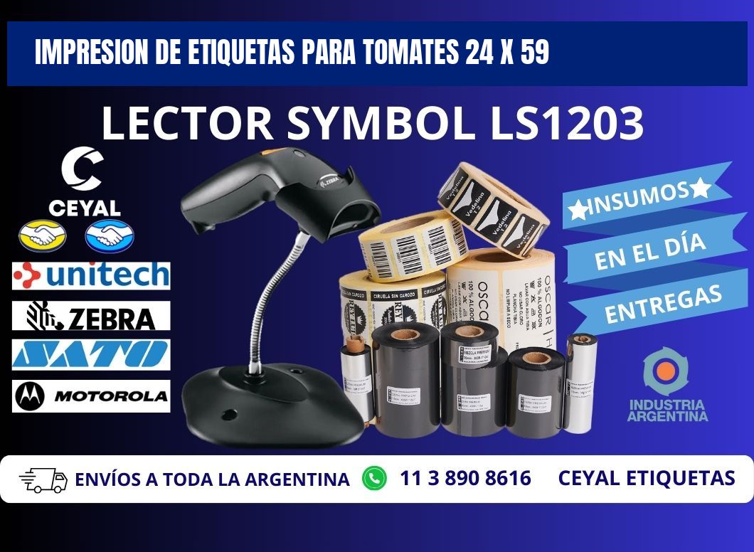 IMPRESION DE ETIQUETAS PARA TOMATES 24 x 59