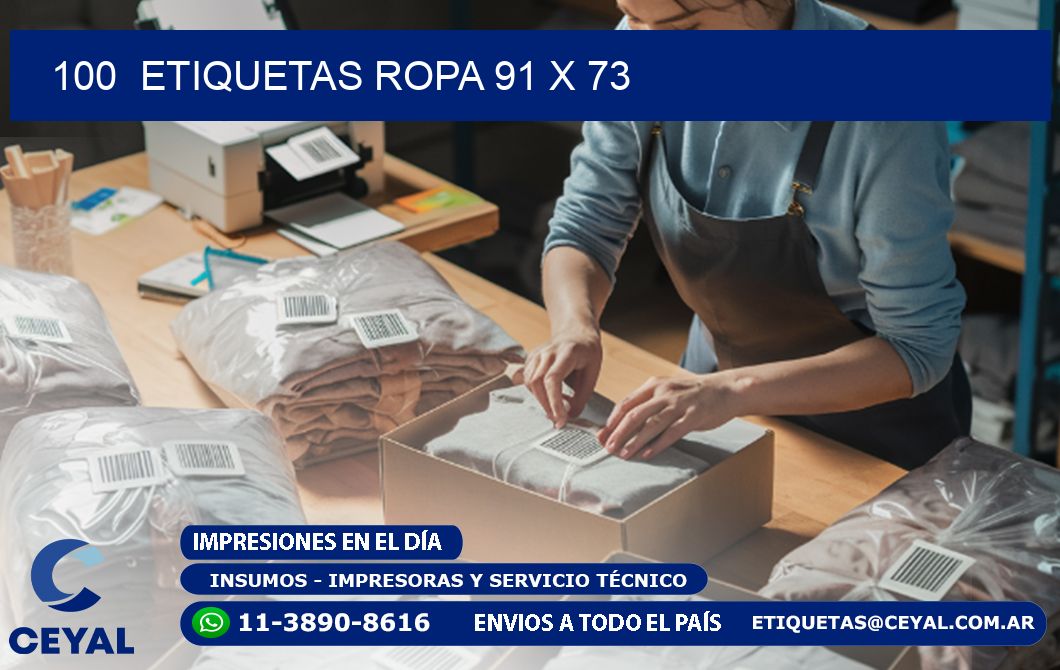 100  ETIQUETAS ROPA 91 x 73