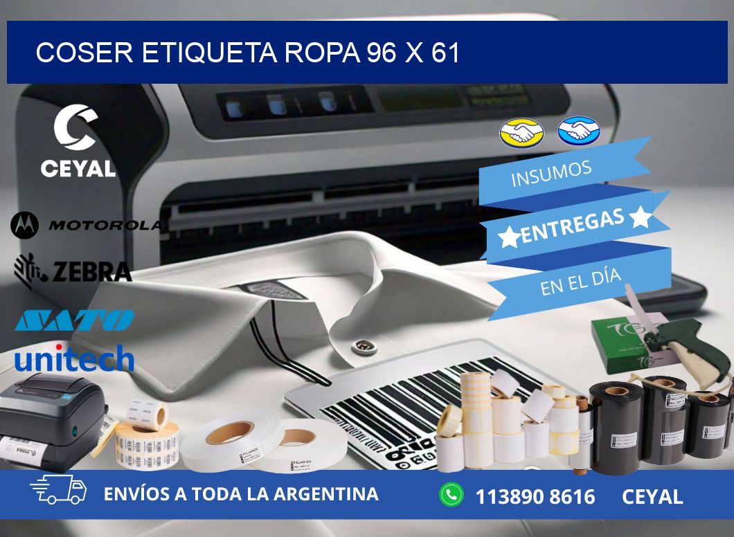 COSER ETIQUETA ROPA 96 x 61