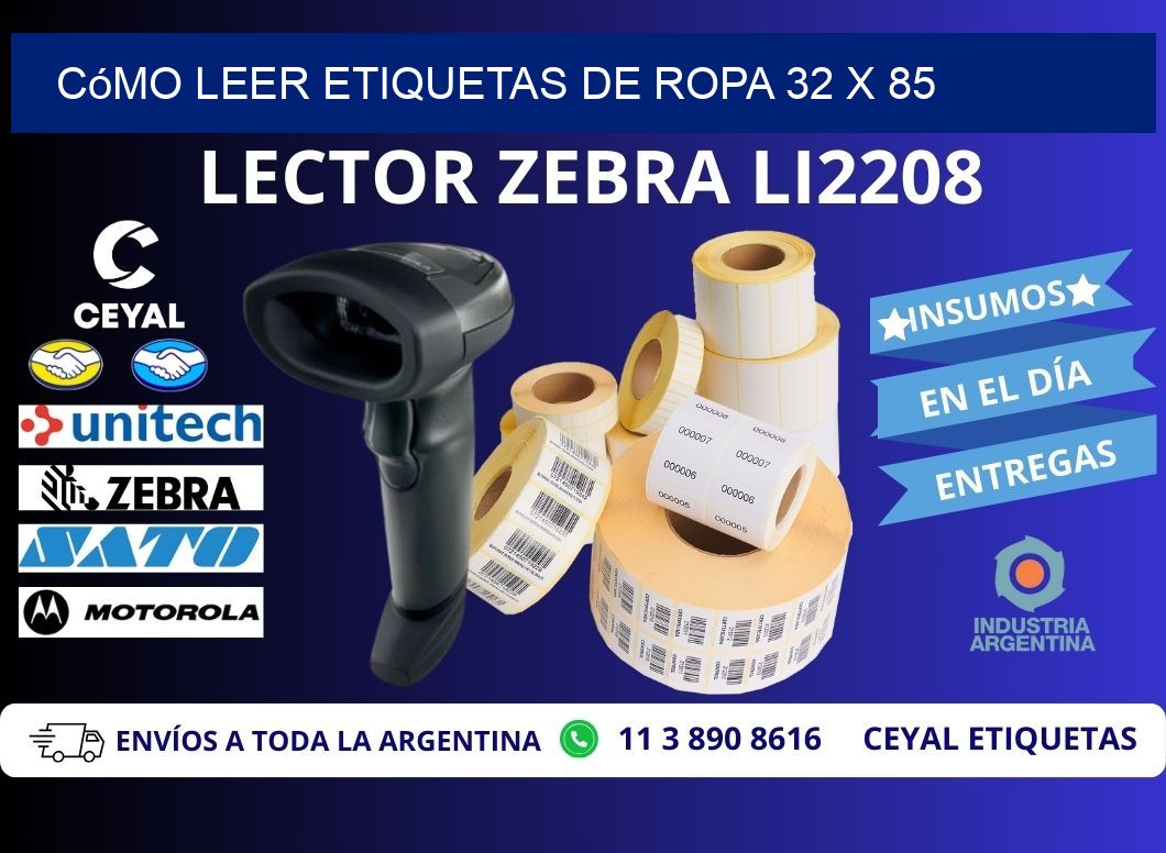 Cómo Leer Etiquetas de Ropa 32 x 85