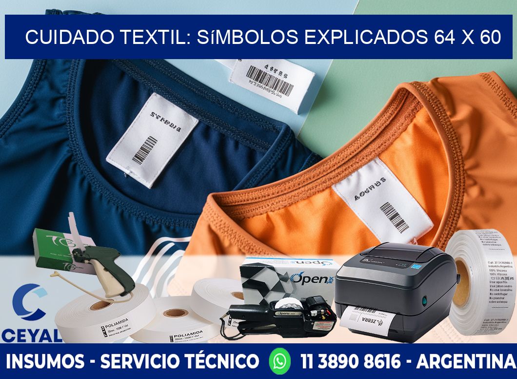 Cuidado Textil: Símbolos Explicados 64 x 60