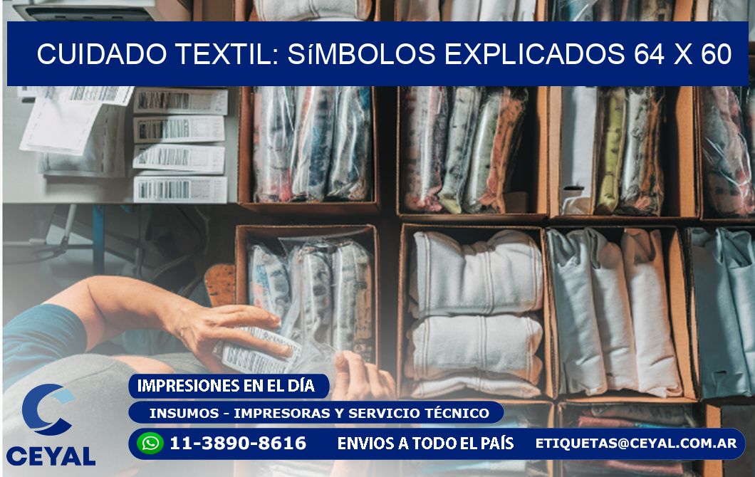 Cuidado Textil: Símbolos Explicados 64 x 60