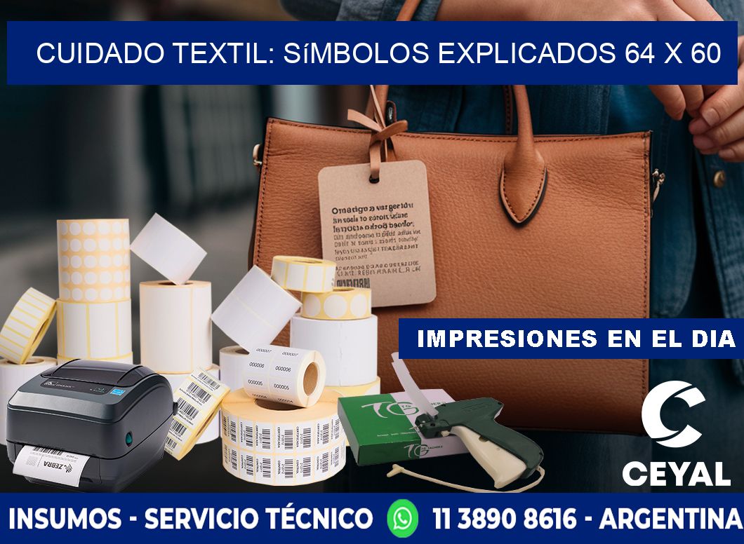 Cuidado Textil: Símbolos Explicados 64 x 60