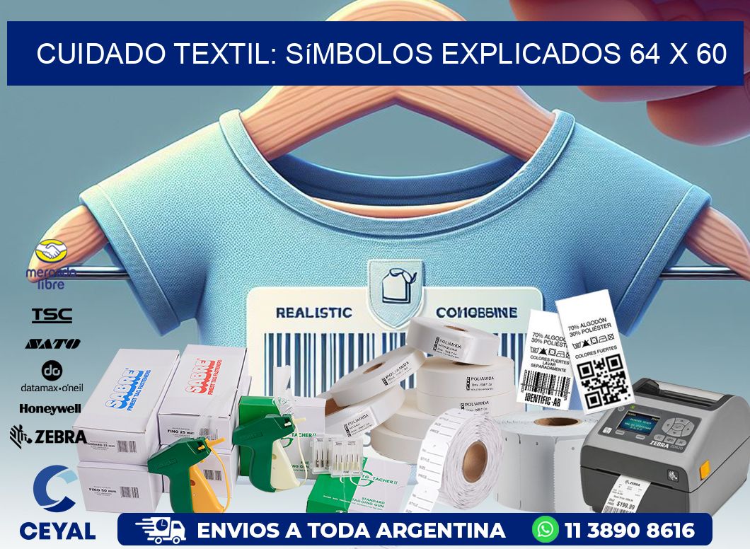 Cuidado Textil: Símbolos Explicados 64 x 60