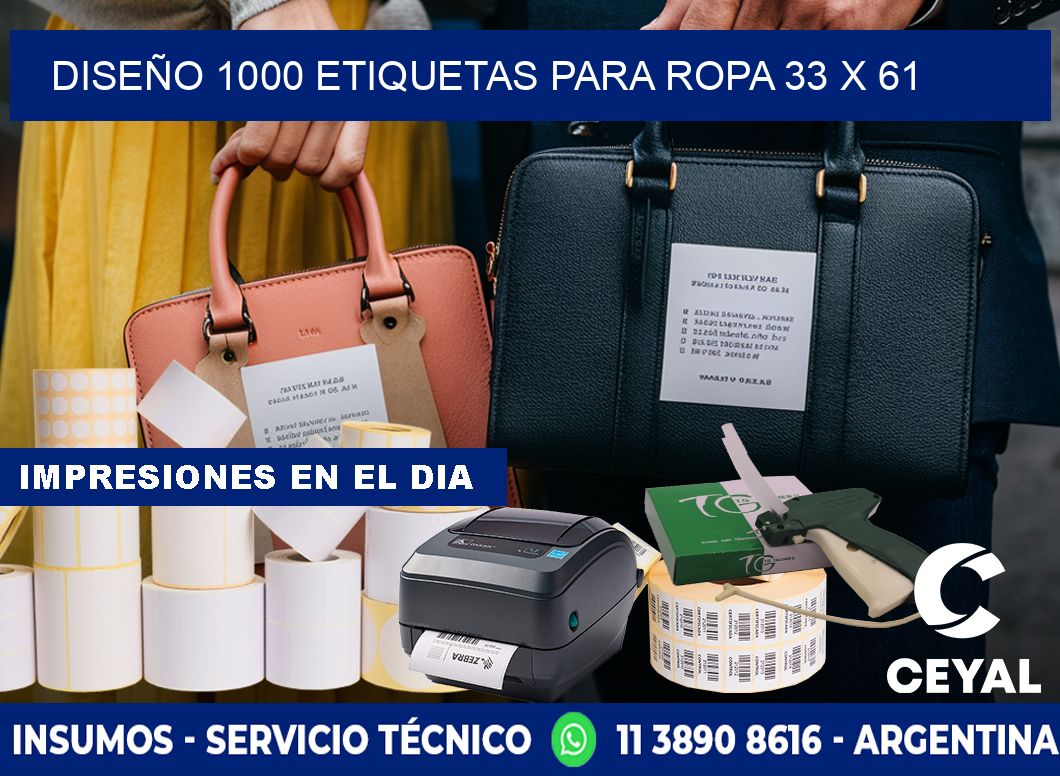 DISEÑO 1000 ETIQUETAS PARA ROPA 33 x 61