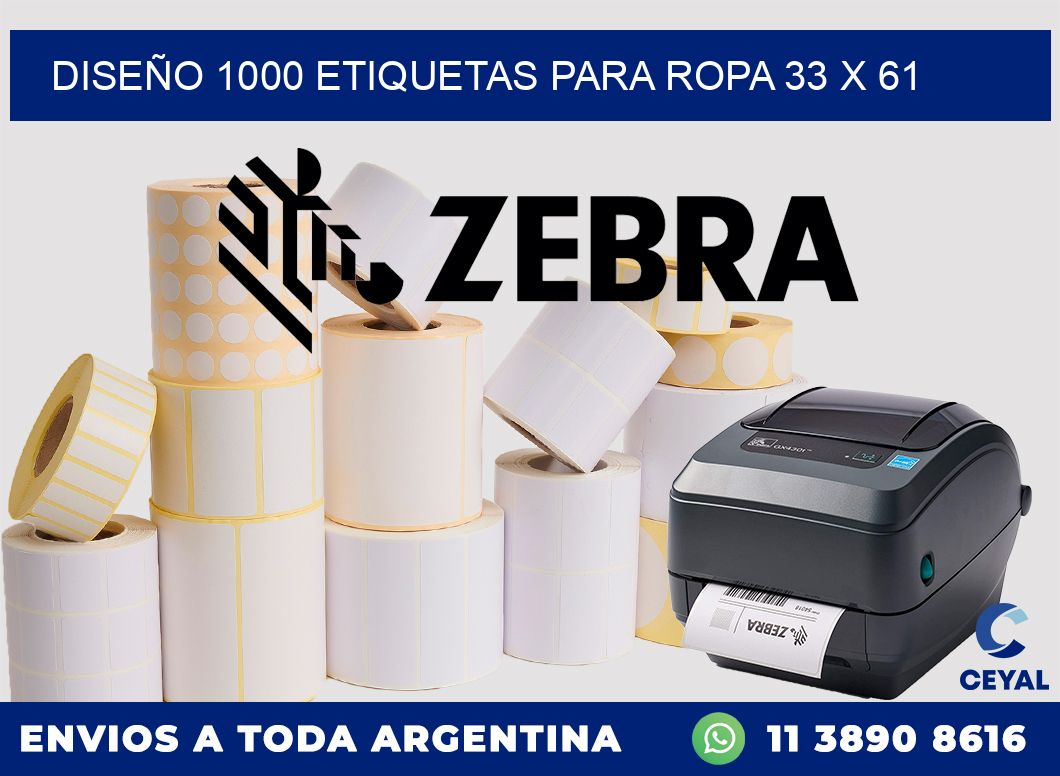 DISEÑO 1000 ETIQUETAS PARA ROPA 33 x 61