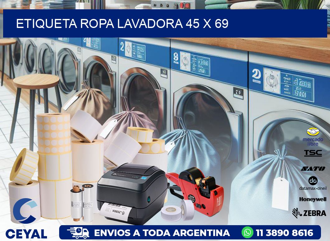 ETIQUETA ROPA LAVADORA 45 x 69