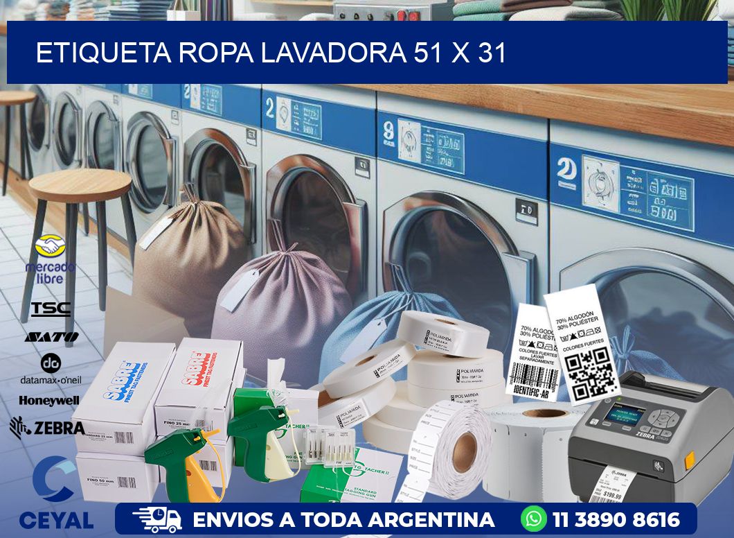 ETIQUETA ROPA LAVADORA 51 x 31