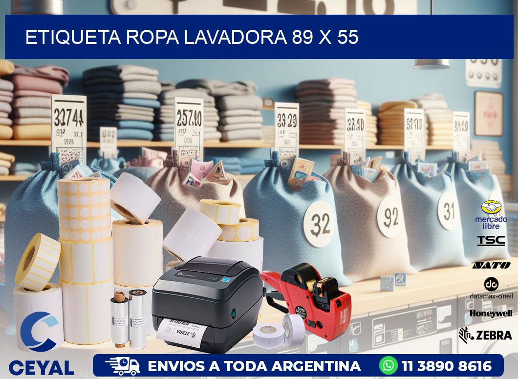 ETIQUETA ROPA LAVADORA 89 x 55