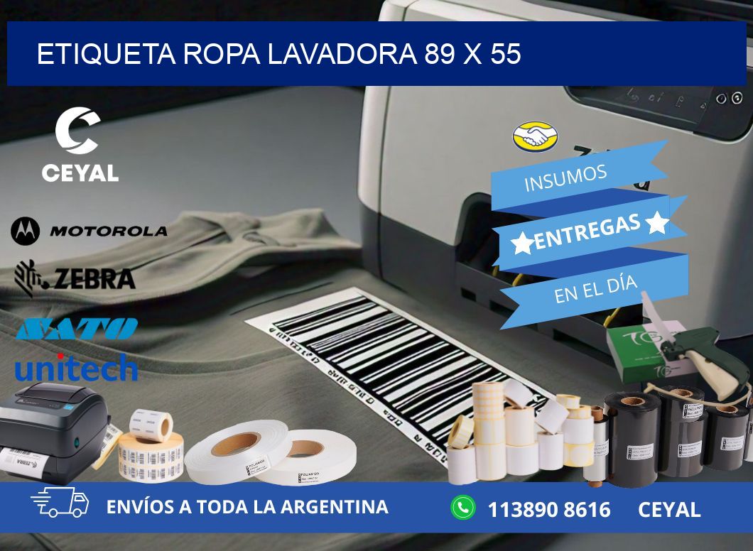 ETIQUETA ROPA LAVADORA 89 x 55