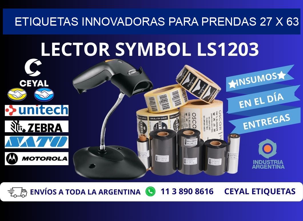 ETIQUETAS INNOVADORAS PARA PRENDAS 27 x 63