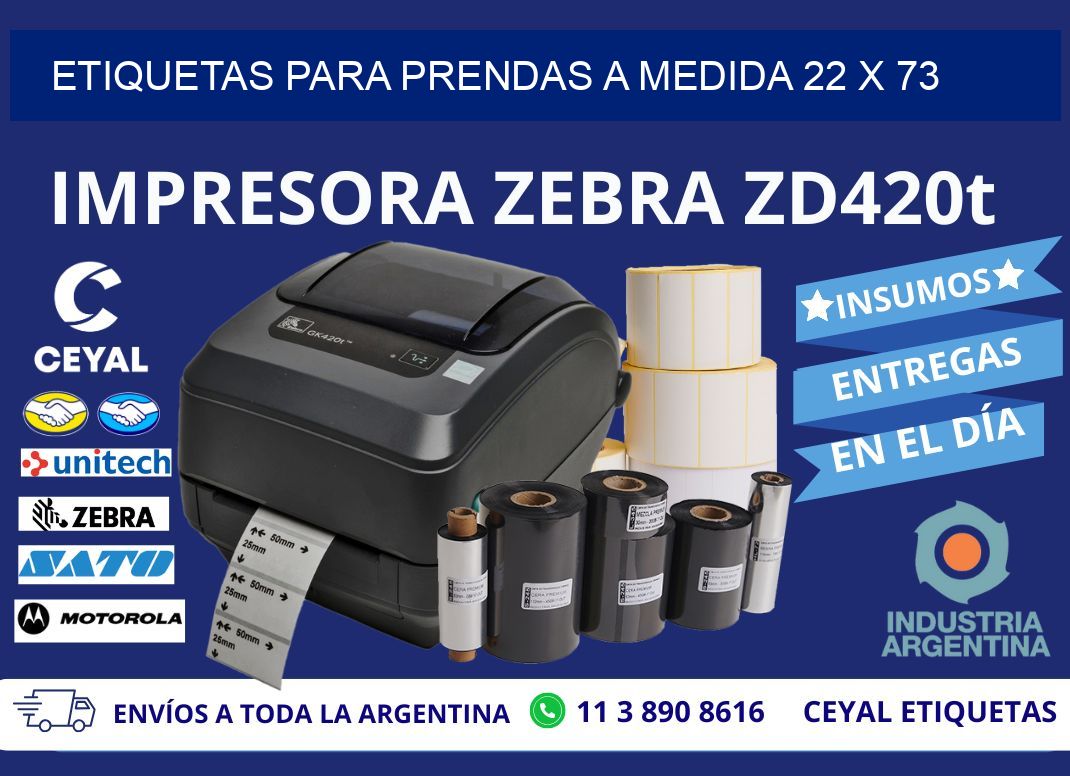 ETIQUETAS PARA PRENDAS A MEDIDA 22 x 73