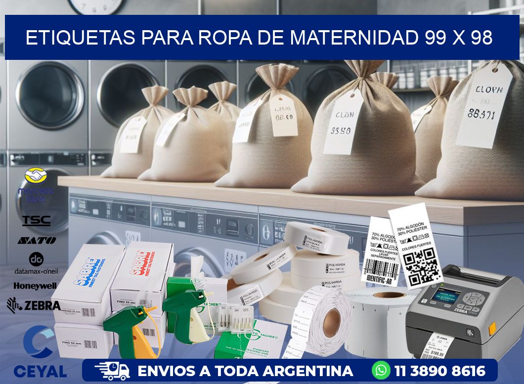 ETIQUETAS PARA ROPA DE MATERNIDAD 99 x 98