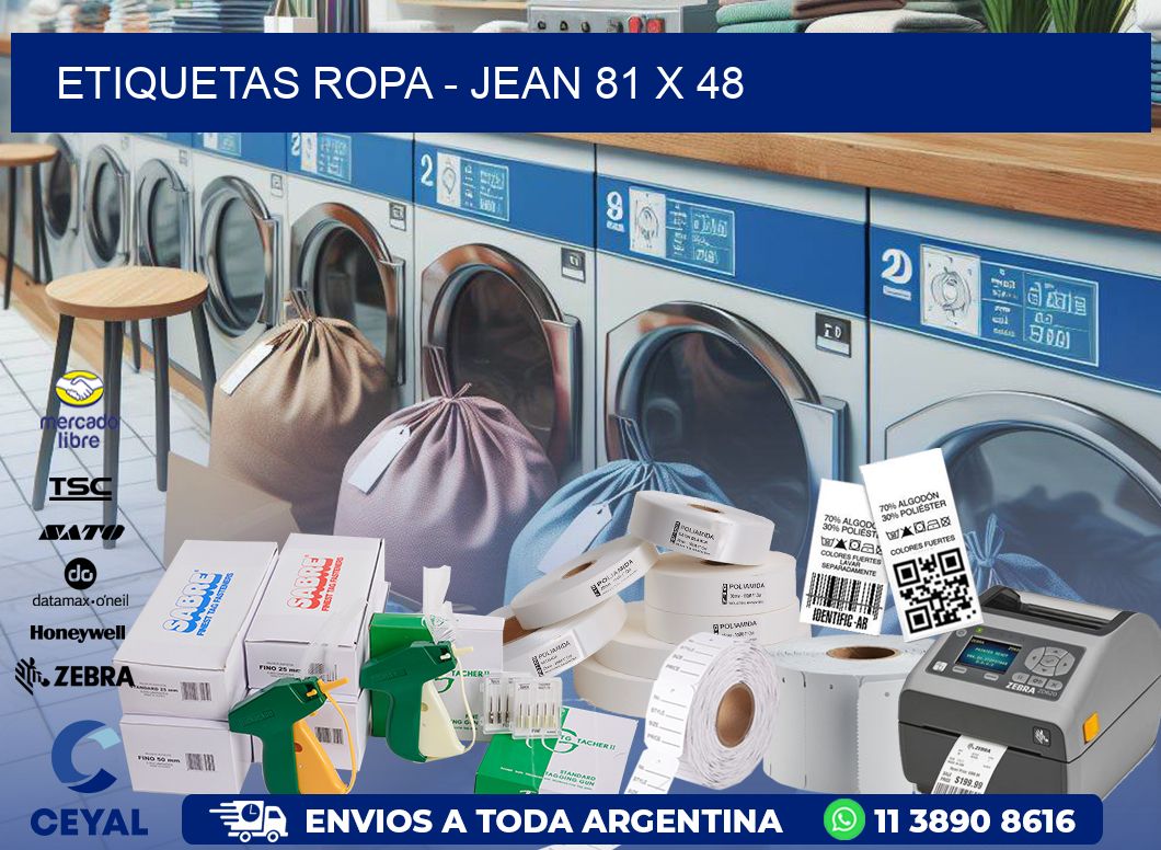 ETIQUETAS ROPA – JEAN 81 x 48