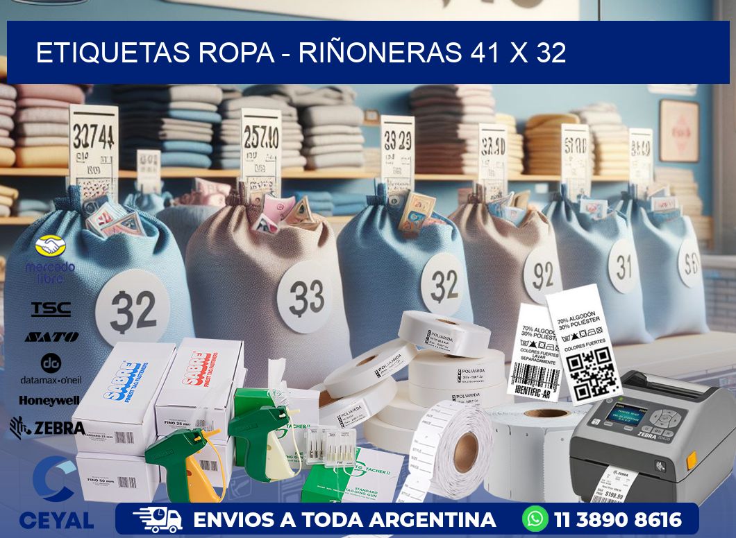 ETIQUETAS ROPA – RIÑONERAS 41 x 32