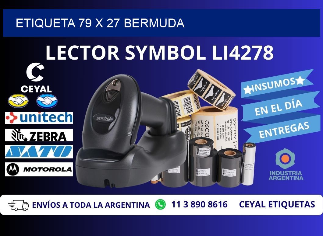 Etiqueta 79 x 27 bermuda