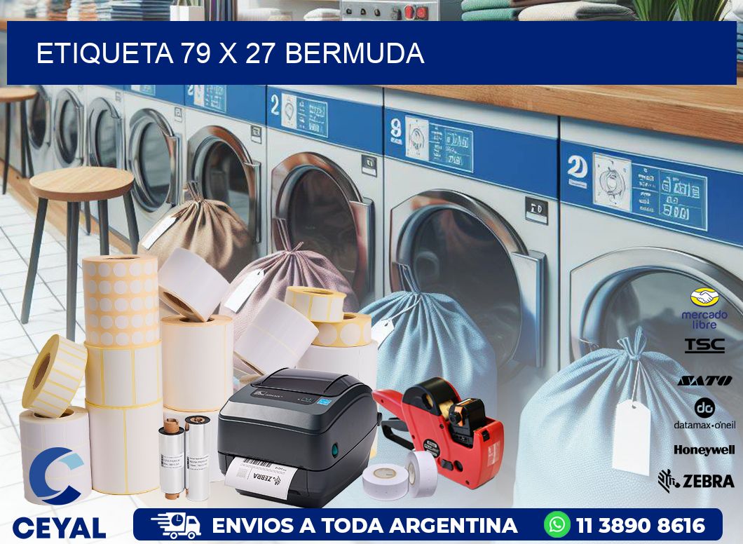 Etiqueta 79 x 27 bermuda