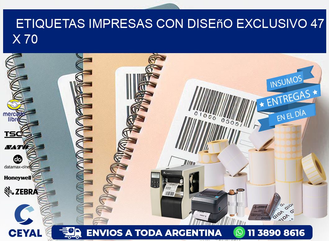 Etiquetas Impresas con Diseño Exclusivo 47 x 70