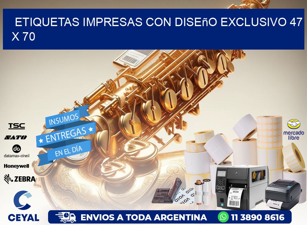 Etiquetas Impresas con Diseño Exclusivo 47 x 70