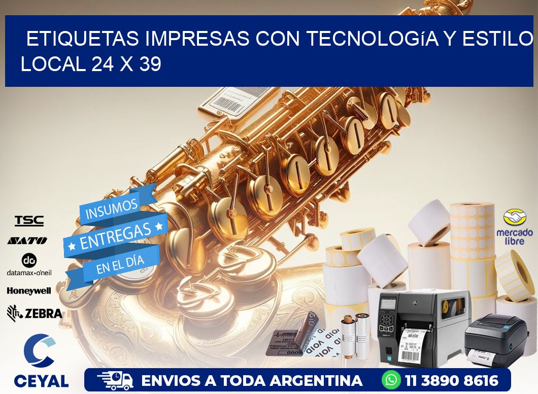 Etiquetas Impresas con Tecnología y Estilo Local 24 x 39