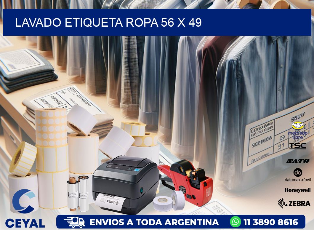 LAVADO ETIQUETA ROPA 56 x 49