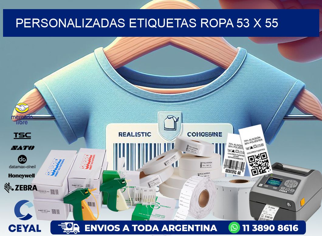 PERSONALIZADAS ETIQUETAS ROPA 53 x 55