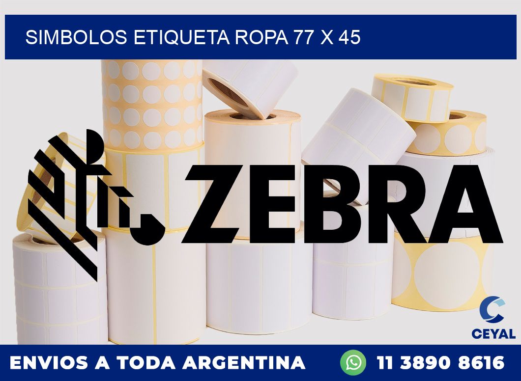 SIMBOLOS ETIQUETA ROPA 77 x 45