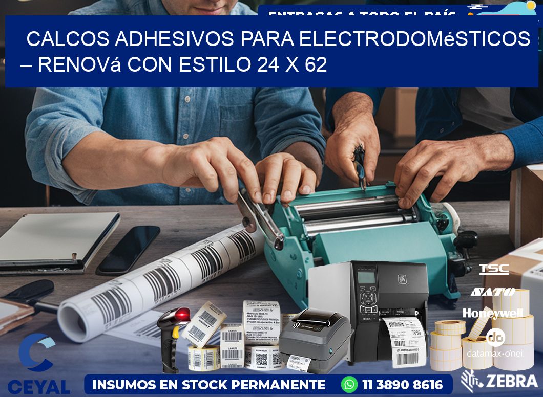 Calcos Adhesivos para Electrodomésticos – Renová con Estilo 24 x 62