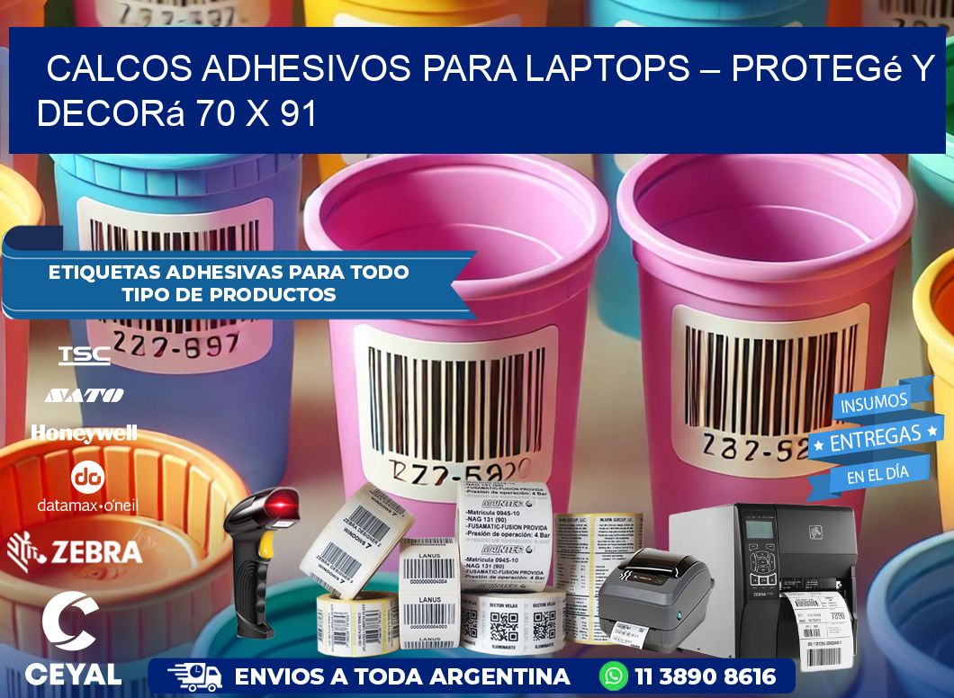 Calcos Adhesivos para Laptops – Protegé y Decorá 70 x 91