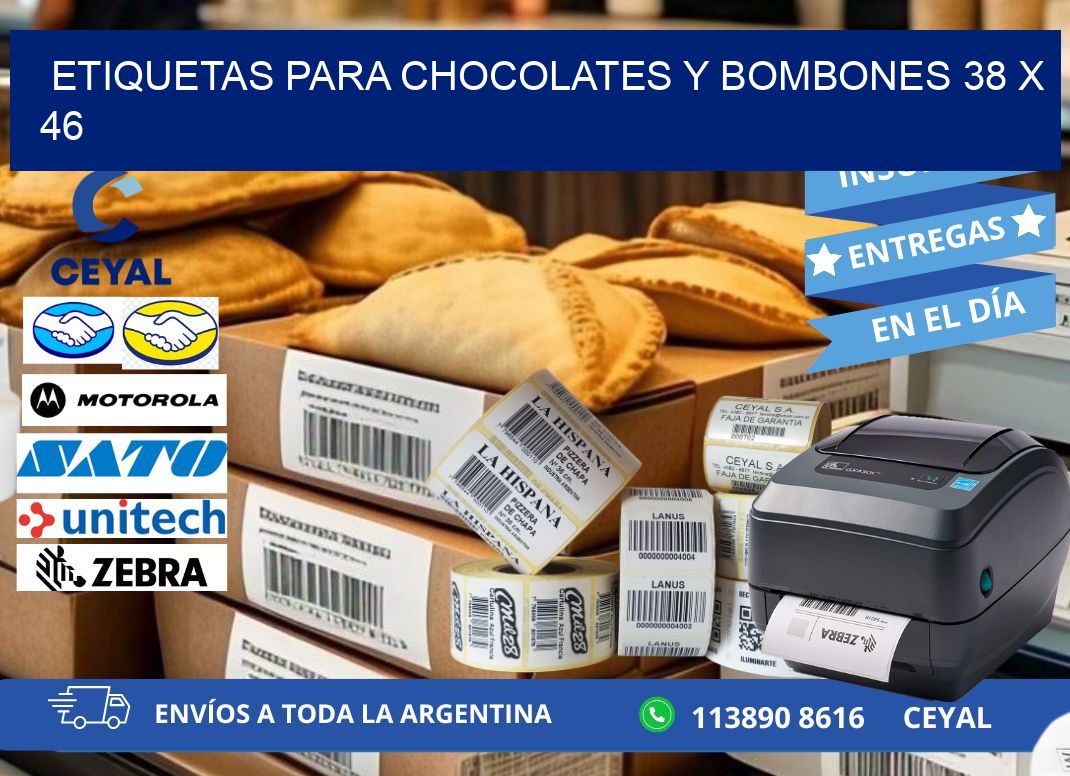 ETIQUETAS PARA CHOCOLATES Y BOMBONES 38 x 46