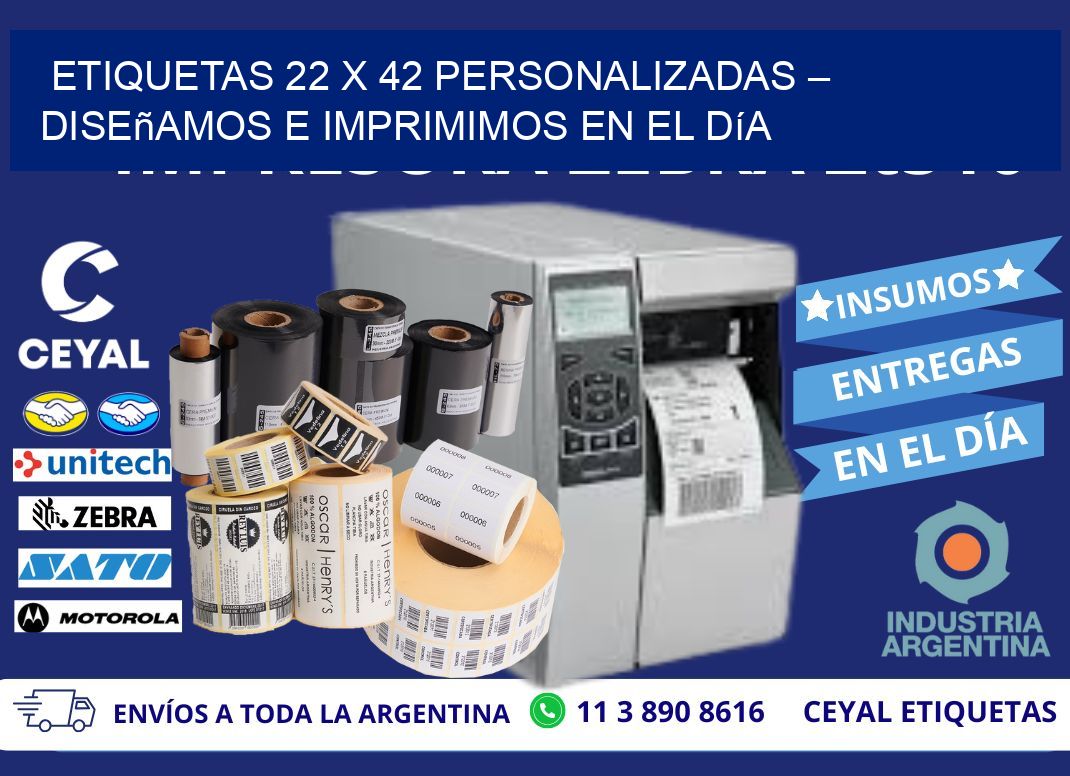 Etiquetas 22 x 42 Personalizadas – Diseñamos e Imprimimos en el Día