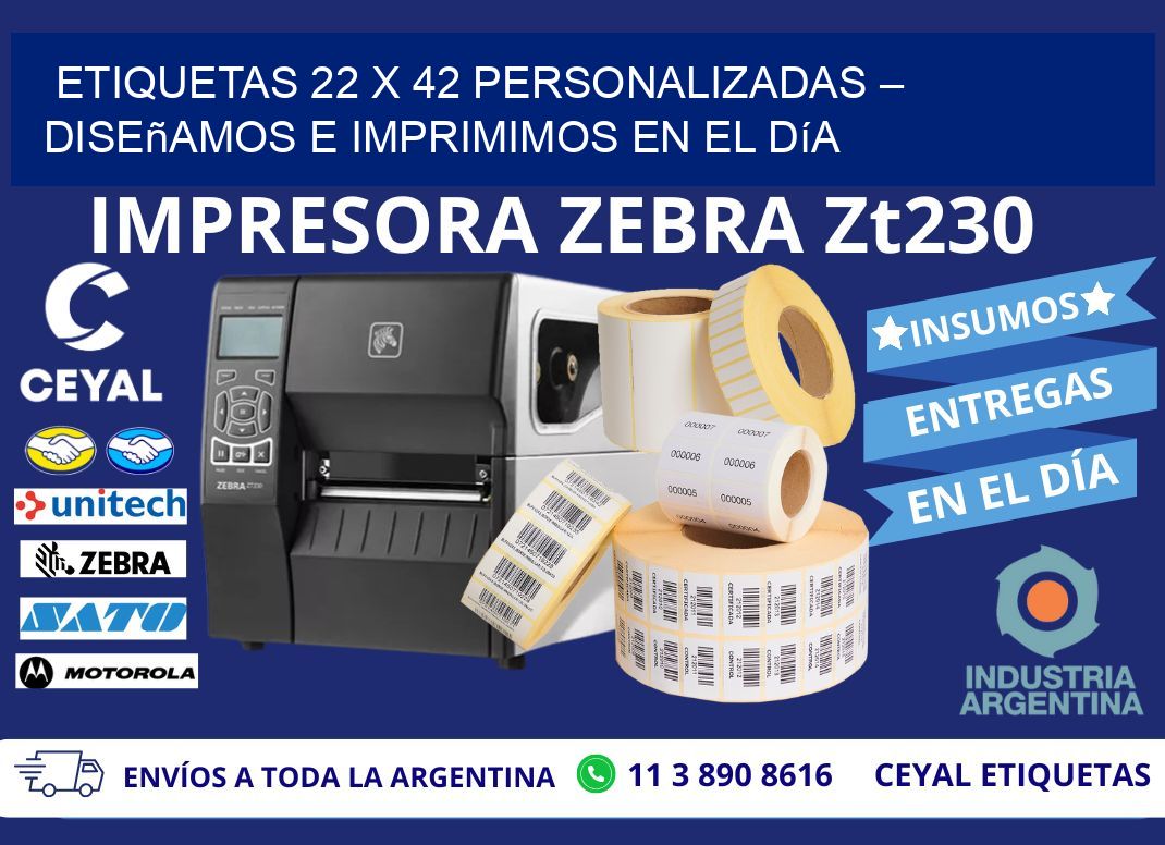 Etiquetas 22 x 42 Personalizadas – Diseñamos e Imprimimos en el Día